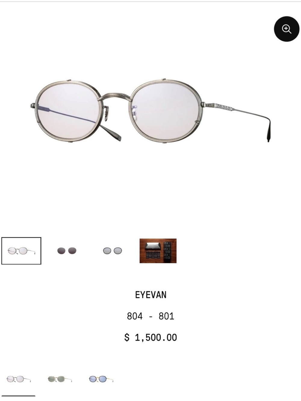 Eyevan 804-801 Made in Japan New
